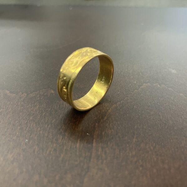 【大野城店】金相場高騰中！K18イエローゴールドリングを高価買取しました！ - リサイクルマートは現在冷蔵庫の買取、家具の買取強化中です！お気軽にお問い合わせください。