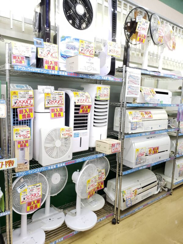 夏物家電強化買取開始! 扇風機、除湿器お売りください!