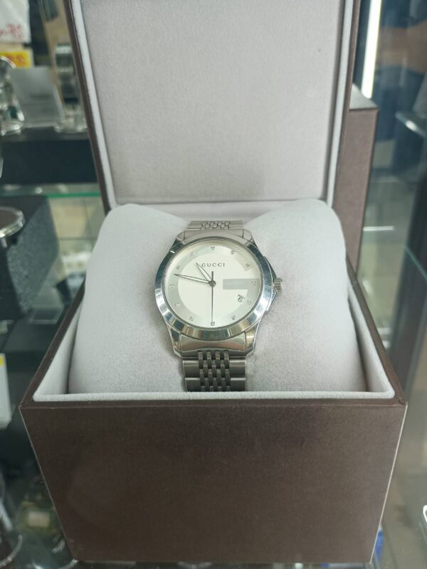【買取実績】GUCCI グッチ 126.4 クォーツ腕時計 12Pダイヤを高価買取しました！｜リサイクルマート フェスタ春日店 - リサイクルマートは現在冷蔵庫の買取、家具の買取強化中です！お気軽にお問い合わせください。