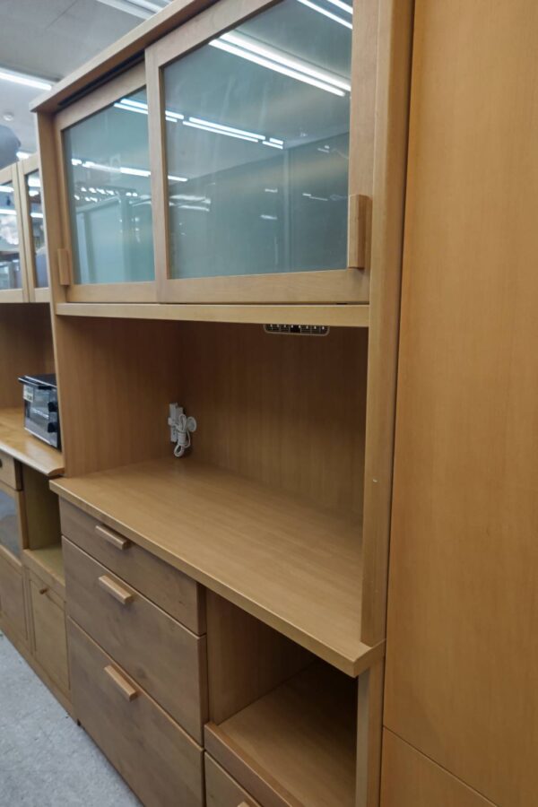 【河口家具/レンジボード/ナチュラル/シンプル/キッチン収納】お買取させて頂きました！！ - リサイクルマートは現在冷蔵庫の買取、家具の買取強化中です！お気軽にお問い合わせください。