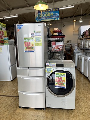 【高年式のファミリー冷蔵庫/ドラム式洗濯乾燥機】が入荷しました!!