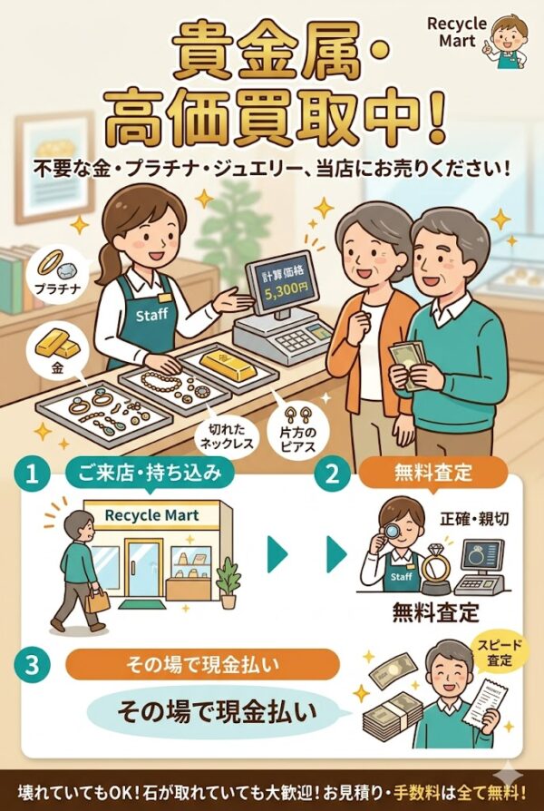 【金相場・歴史的高騰！】貴金属を売るなら今！驚きの高価買取実施中✨💰