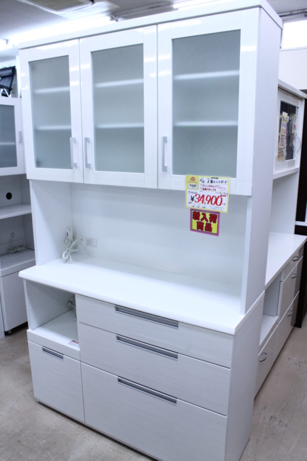 【NITORI ニトリ 3面レンジボード 幅120cm☓奥行42cm☓高さ200cm アーバンスタイル】を買取させて頂きました！ - リサイクルマートは現在冷蔵庫の買取、家具の買取強化中です！お気軽にお問い合わせください。