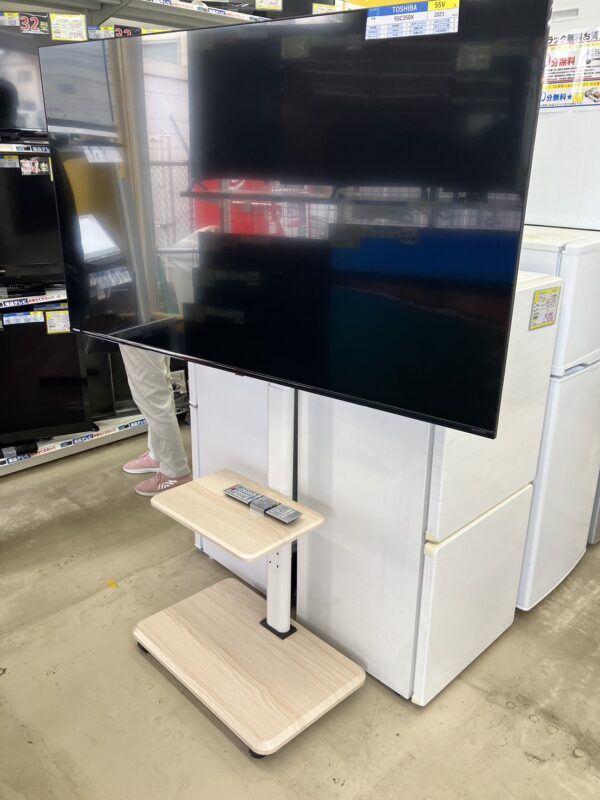 【TOSHIBA 55型液晶テレビ 55C350X 壁掛けスタンド 2021年式 4K】をお買取りいたしました。 - リサイクルマートは現在冷蔵庫の買取、家具の買取強化中です！お気軽にお問い合わせください。