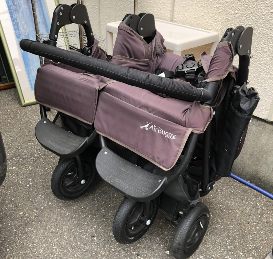 AIRBUGGY エアバギー ココ ダブル フロムバース EX 新生児〜3歳頃 ベビーカー 2人乗り coco double from birth - リサイクルマートは現在冷蔵庫の買取、家具の買取強化中です！お気軽にお問い合わせください。