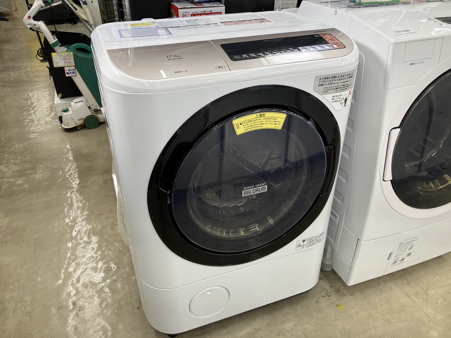【HITACHI 12/6Kg ドラム式洗濯機 BD-NX120BR 2017年式 日立】買取致しました！！ - リサイクルマートは現在冷蔵庫の買取、家具の買取強化中です！お気軽にお問い合わせください。