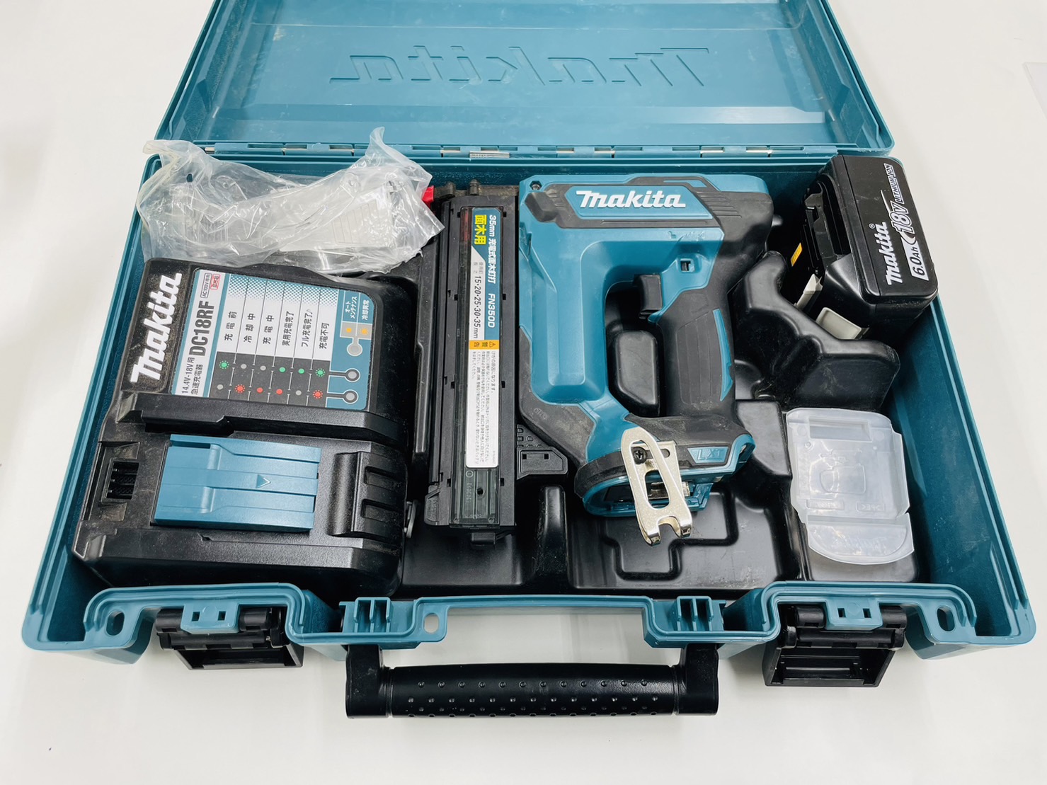 【makita(マキタ) / 35mm充電式面木釘打 / FN350DRG / 充電器ケース付 】買取させて頂きました！！ - リサイクルマートは現在冷蔵庫の買取、家具の買取強化中です！お気軽にお問い合わせください。