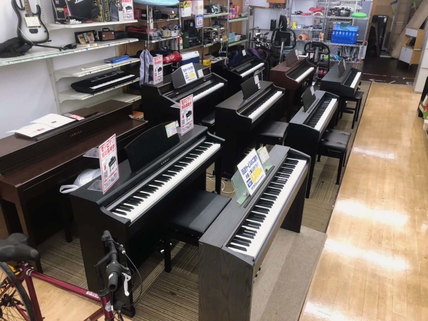 電子ピアノの在庫が足りていません。和白店へお売りください！！