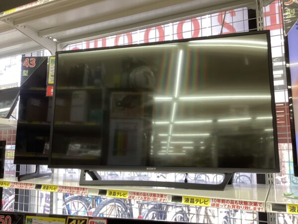 【SONY/ソニー📺43型液晶テレビ📺BRAVIA「KJ-43W730E📺2018年製】をお買取致しました！！ - リサイクルマートは現在冷蔵庫の買取、家具の買取強化中です！お気軽にお問い合わせください。
