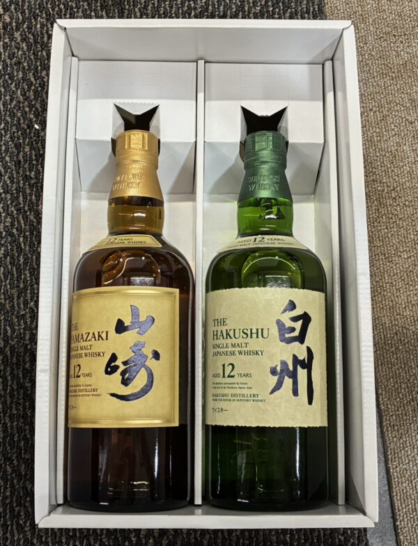 【SUNTORY白州12年 700ml・山崎12年 700ml】お買取りいたしました！ - リサイクルマートは現在冷蔵庫の買取、家具の買取強化中です！お気軽にお問い合わせください。