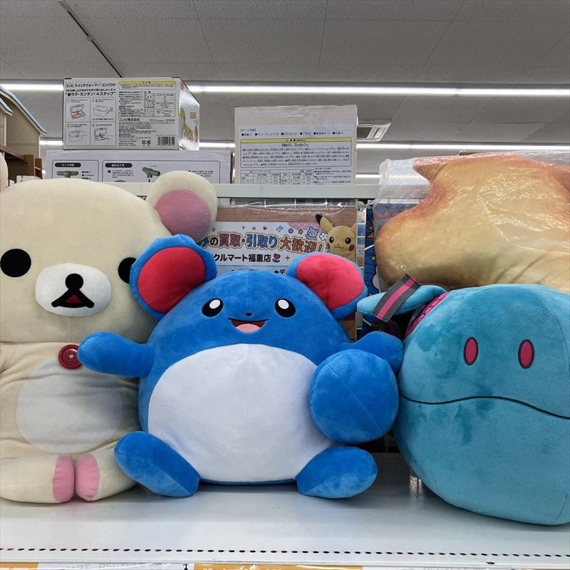 【ぬいぐるみ買取スタート！】ポケモン・サンリオ・ディズニー・アンパンマンなど高価買取いたします！｜リサイクルマート福重店