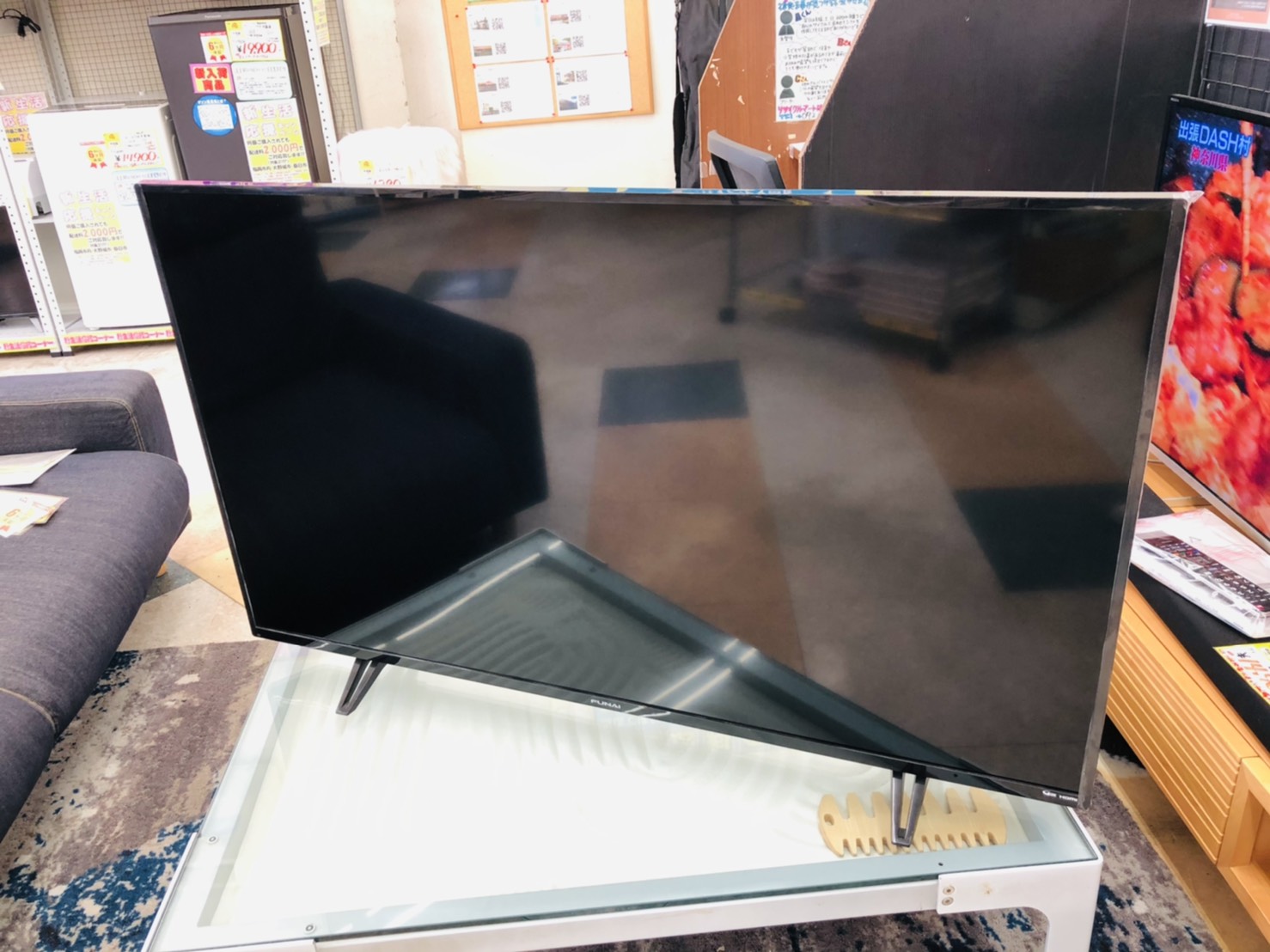 【FUNAI（フナイ ）4K対応 50型液晶テレビ 2019年 FL-50U3020】を買取致しました。 - リサイクルマートは現在冷蔵庫の買取、家具の買取強化中です！お気軽にお問い合わせください。