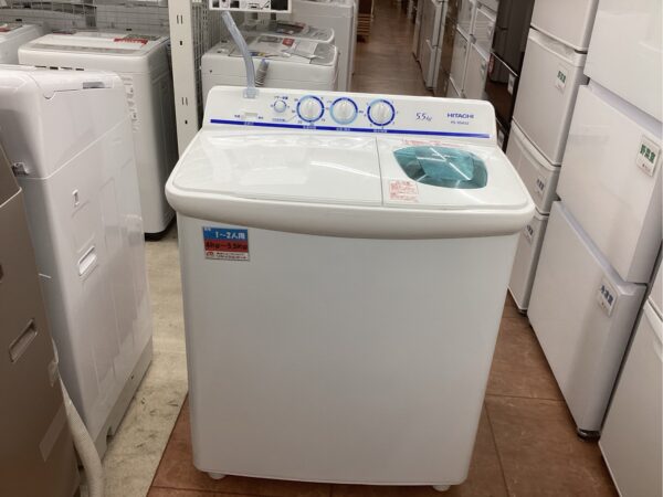 【HITACHI/日立  5.5kg2槽式洗濯機/青空  2024年製  PS-55AS2】をお買取致しました！！ - リサイクルマートは現在冷蔵庫の買取、家具の買取強化中です！お気軽にお問い合わせください。