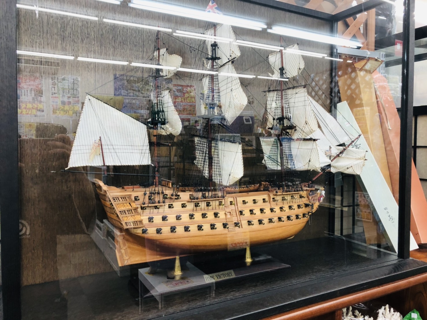 【HMS Victory ヴィクトリー / 旗艦ビクトリー号 / 帆船模型  】買い取りさせて頂きました！！ - リサイクルマートは現在冷蔵庫の買取、家具の買取強化中です！お気軽にお問い合わせください。