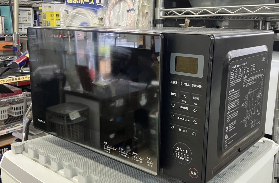 【siroca 電子レンジ SX-18D132 2022年 シロカ レンジ】をお買取致しました！！ - リサイクルマートは現在冷蔵庫の買取、家具の買取強化中です！お気軽にお問い合わせください。