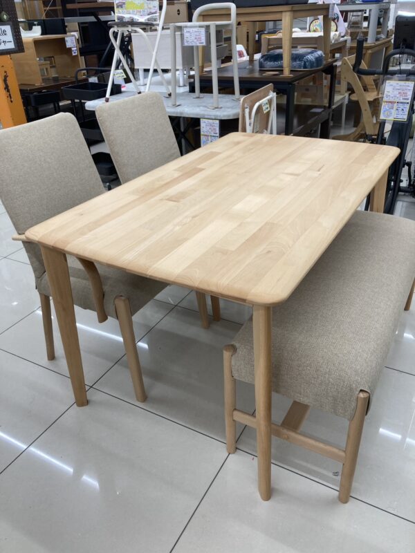 福岡市西区【買取実績】🍽️✨NITORI（ニトリ）Nコレクション 4点ダイニングセットをお買取りいたしました！✨🌳 - リサイクルマートは現在冷蔵庫の買取、家具の買取強化中です！お気軽にお問い合わせください。