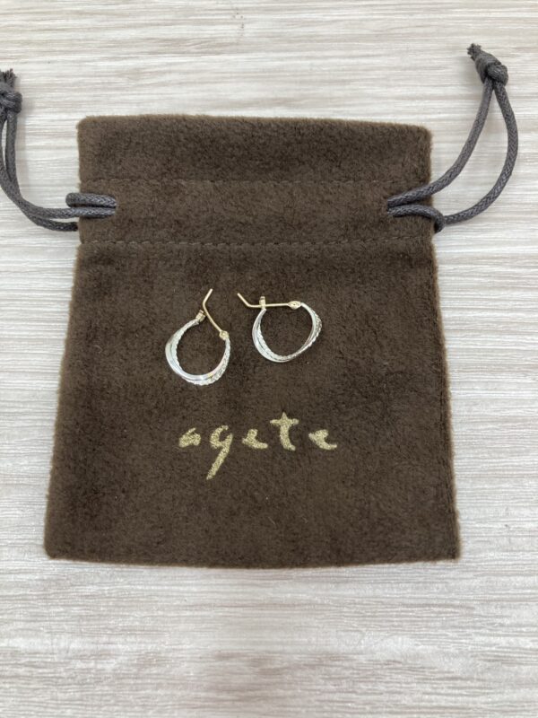 福岡市西区【買取実績】✨未使用 agete（アガット） SV/K10 フープピアスを高価買取いたしました🦩💎 - リサイクルマートは現在冷蔵庫の買取、家具の買取強化中です！お気軽にお問い合わせください。