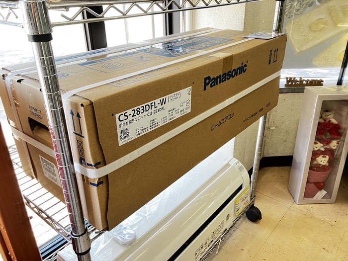 【未使用品 Panasonic Eolia 2.8kw 10畳用 ルームエアコン CS-283DFL パナソニック エオリア】をお買取致しました！！ - リサイクルマートは現在冷蔵庫の買取、家具の買取強化中です！お気軽にお問い合わせください。