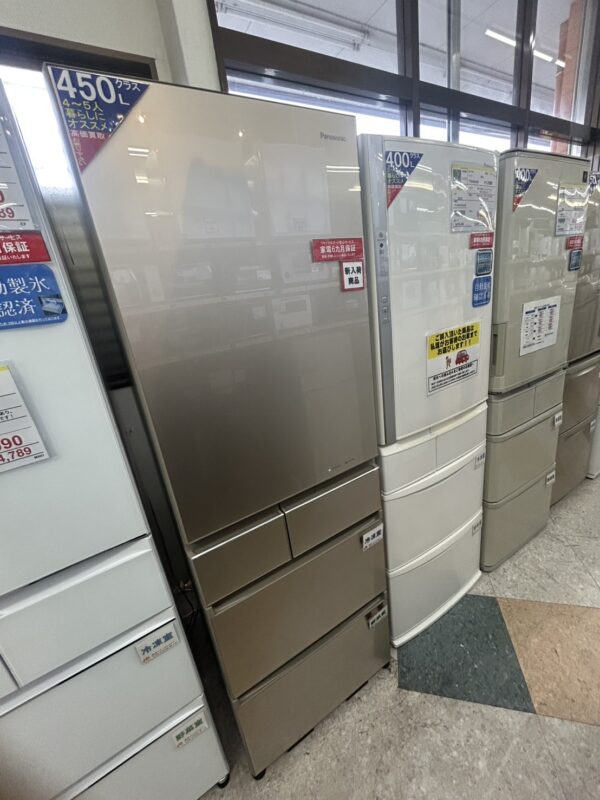 【パナソニック】450L大型冷蔵庫「NR-E455PX」をお買取り！福岡県大野城市での生活家電・ファミリー向け冷蔵庫の買取ならリサイクルマート大野城店へ - リサイクルマートは現在冷蔵庫の買取、家具の買取強化中です！お気軽にお問い合わせください。