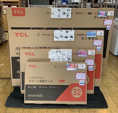 【TCL 液晶テレビ】展示品あがりアウトレット品数量限定入荷!お買い得です!!