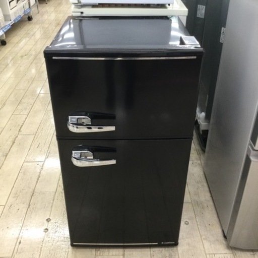 【✨レトロ風でオシャレな取手付き✨】定価¥19,800 A-Stage 85L冷蔵庫 WRD-2090K 2018年製 ブラック 黒 単身 一人暮らしを買取りさせて頂きました。 - リサイクルマートは現在冷蔵庫の買取、家具の買取強化中です！お気軽にお問い合わせください。
