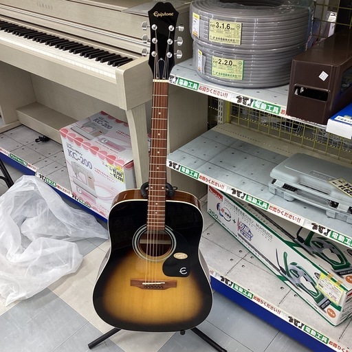 【買取実績】✨未使用品 Epiphone エピフォン Songmaker アコースティックギター DR-100 ヴィンテージサンバーストを高価買取しました!|リサイクルマート フェスタ春日店 - リサイクルマートは現在冷蔵庫の買取、家具の買取強化中です!お気軽にお問い合わせください。
