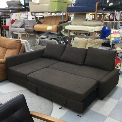 ✨春日市✨定価74,990円✨IKEA/イケア✨3Pカウチソファ（ブラウン）✨人気 のフリーヘーテンを入荷致しました✨ - リサイクルマートは現在冷蔵庫の買取、家具の買取強化中です！お気軽にお問い合わせください。