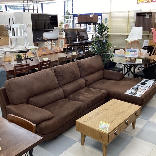 ⭐️春日市⭐️定価198,000円⭐️関家具⭐️RELAX FORM⭐️メーダ⭐️レザーテックス280cm特大カウチソファ⭐️をお買取り致しました。 - リサイクルマートは現在冷蔵庫の買取、家具の買取強化中です！お気軽にお問い合わせください。