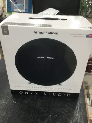 【✨人気のharman kardon❗️新品未使用品❗️Bluetooth対応❗️高音質なサウンド❗️お買得❗️✨】定価¥17,900円 harman kardon ONYXSTUDIOワイヤレススピーカーをお買取り致しました。 - リサイクルマートは現在冷蔵庫の買取、家具の買取強化中です！お気軽にお問い合わせください。